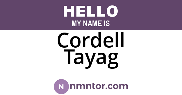 Cordell Tayag