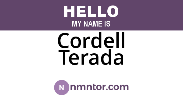 Cordell Terada