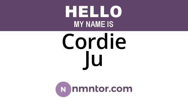 Cordie Ju