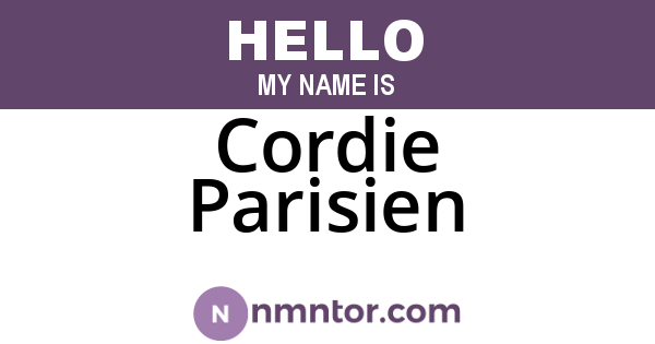 Cordie Parisien