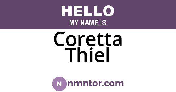 Coretta Thiel