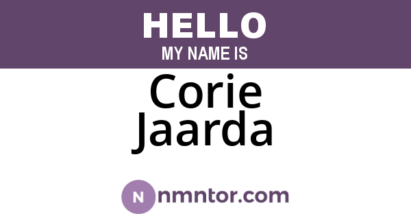 Corie Jaarda