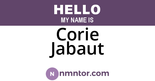 Corie Jabaut