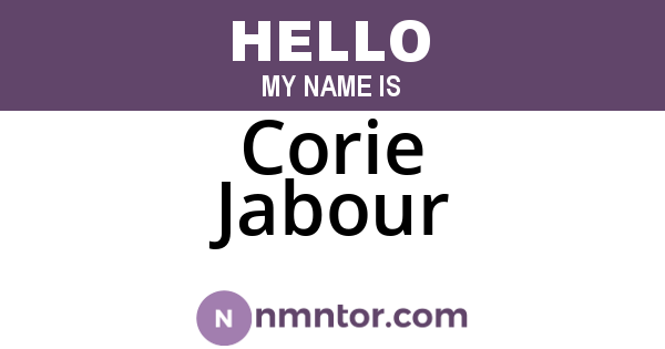 Corie Jabour