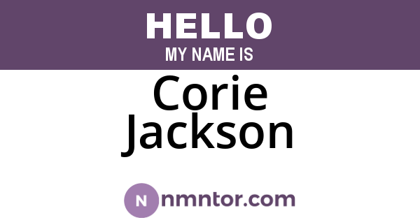Corie Jackson