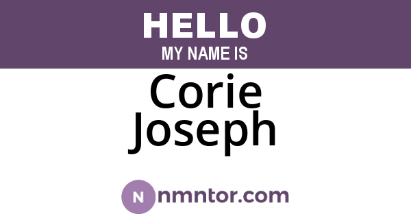Corie Joseph