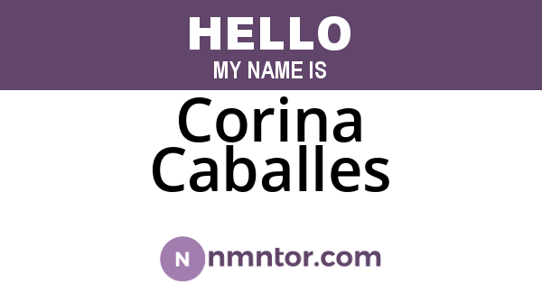 Corina Caballes