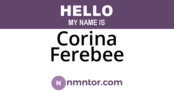 Corina Ferebee