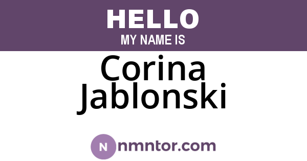 Corina Jablonski