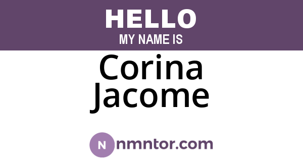 Corina Jacome
