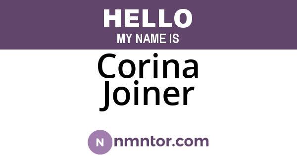Corina Joiner
