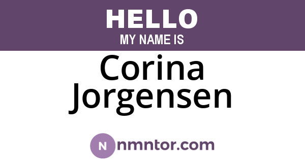 Corina Jorgensen