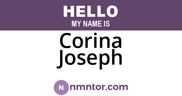 Corina Joseph