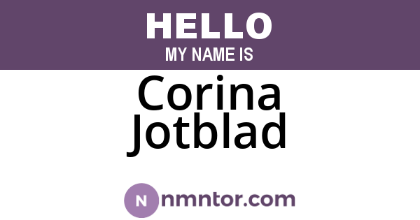 Corina Jotblad
