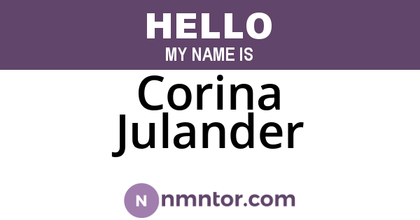 Corina Julander