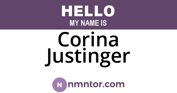 Corina Justinger