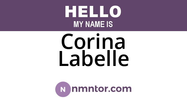 Corina Labelle