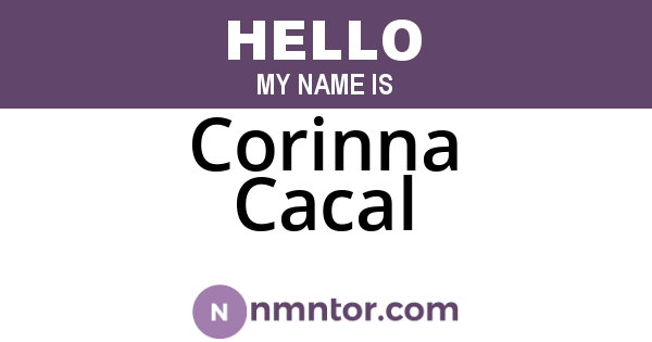 Corinna Cacal