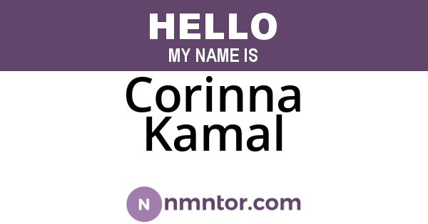 Corinna Kamal