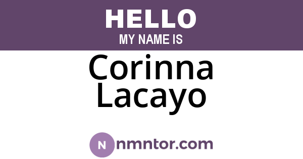 Corinna Lacayo