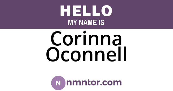 Corinna Oconnell