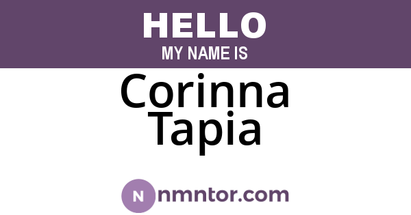 Corinna Tapia
