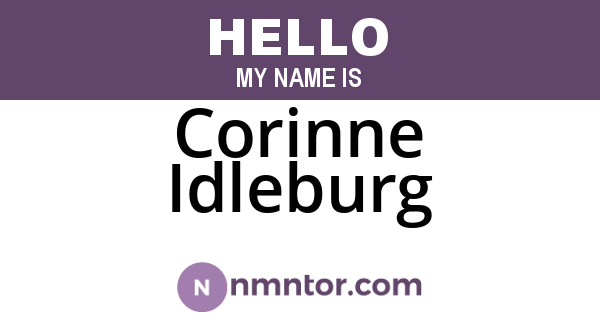 Corinne Idleburg