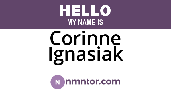 Corinne Ignasiak