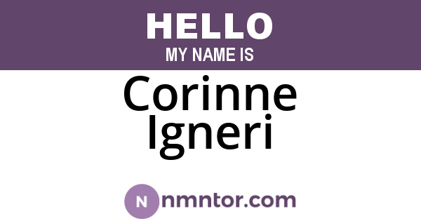 Corinne Igneri