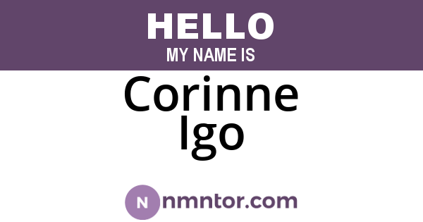 Corinne Igo