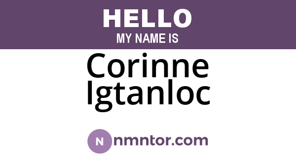 Corinne Igtanloc