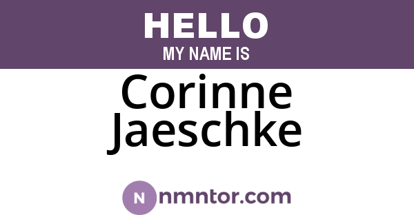 Corinne Jaeschke