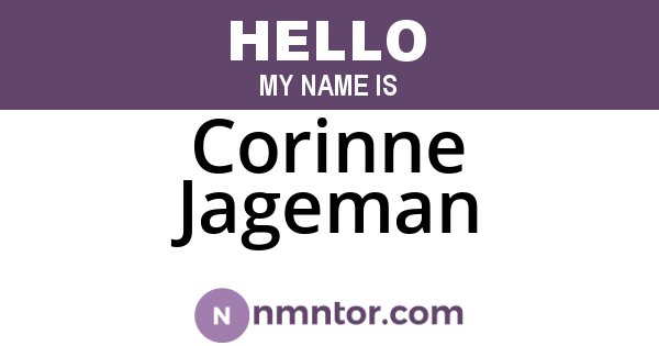 Corinne Jageman