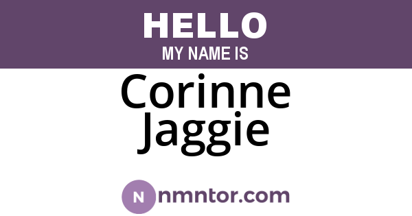 Corinne Jaggie