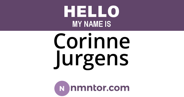 Corinne Jurgens