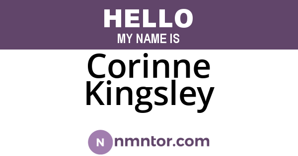 Corinne Kingsley