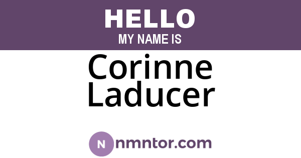 Corinne Laducer