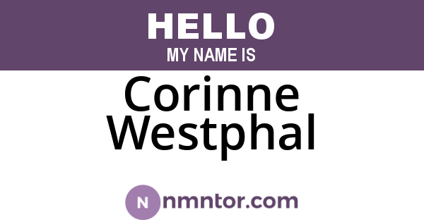 Corinne Westphal