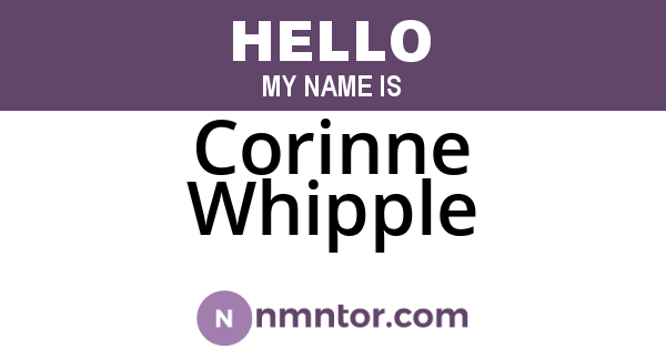 Corinne Whipple