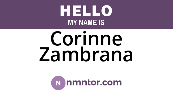 Corinne Zambrana