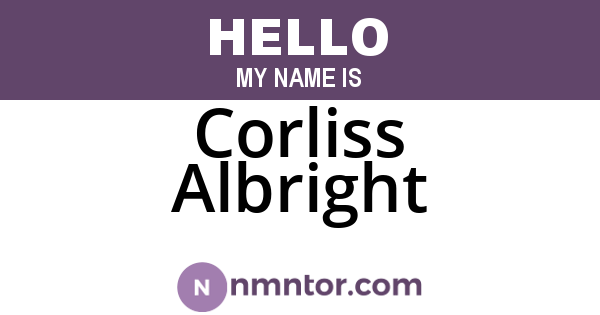 Corliss Albright