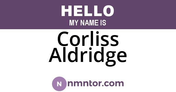 Corliss Aldridge