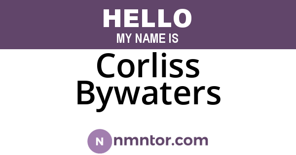 Corliss Bywaters