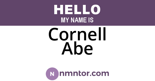 Cornell Abe