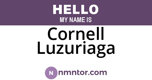 Cornell Luzuriaga