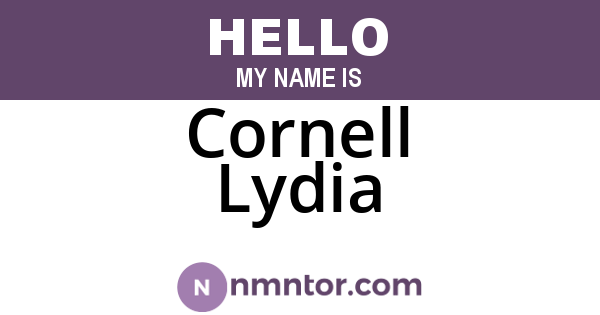 Cornell Lydia