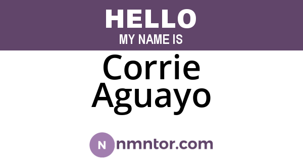 Corrie Aguayo