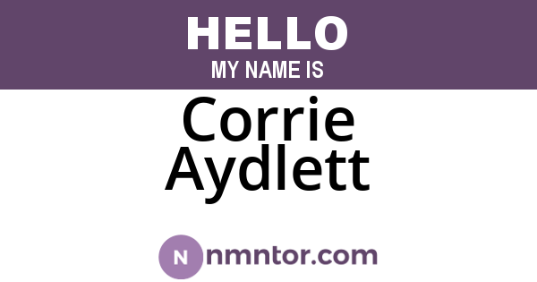Corrie Aydlett