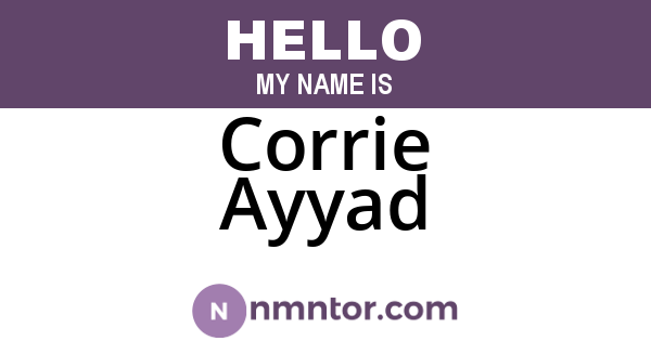 Corrie Ayyad
