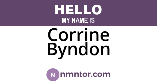 Corrine Byndon